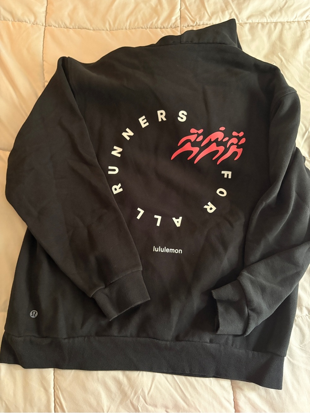 lululemon Black 'Runners for All' Graphic Sweatshirt